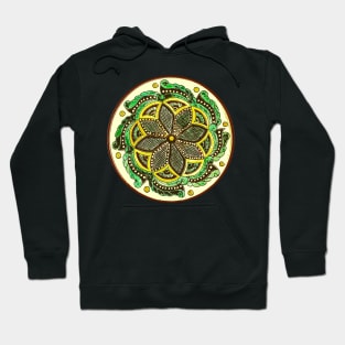 Traditional ukrainian folk geometric round decor Hoodie